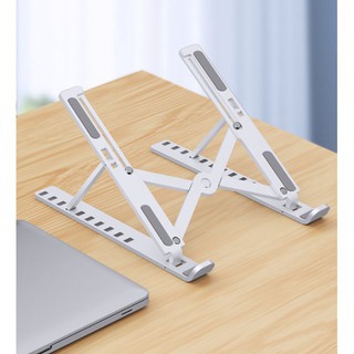 Laptop stand ขาตั้งแล็ปท็อปพับได้สำหรับโน๊ตบุ๊ค ABC แผ่นทำความเย็นขาตั้งคอมพิวเตอร์ ทำจากพลาสติก น้ำหนักเบาและพกพา