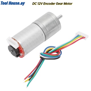 เครื่องมือหุ่นยนต์ Dc 12V Encoder เกียร์มอเตอร์ลดความเร็วสําหรับรถของเล่น Rc Diy