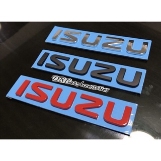 โลโก้ ตัวหนังสือ ISUZU แพ็ค 1ชิ้น ขนาด 14.5*2.5 cm