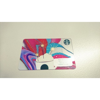 บัตร Starbucks 100บาท ลายถ้วยกาแฟมีฟอง ปี2016 สตาร์บั๊ค