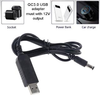 H.S.V Qc 3 . 0 Usb To Dc 5v - 12v สายเคเบิ้ลพาวเวอร์แรงดันไฟฟ้าสามารถปรับได้สําหรับเราน์เตอร์พัดลม Ip Camera