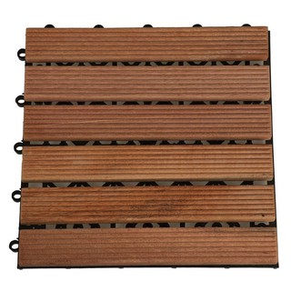 ทางเท้าไม้เต็ง 30X30 ซม. TENG WOODEN FLOOR DECKING SPRING 30X30CM