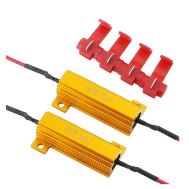 อุปกรณ์ถอดรหัสติดรถยนต์ 12V 50W Canbus Free Decoder 1156 Ba15S Bau15S P21W 1056 Py21W 7443 W21W 7440