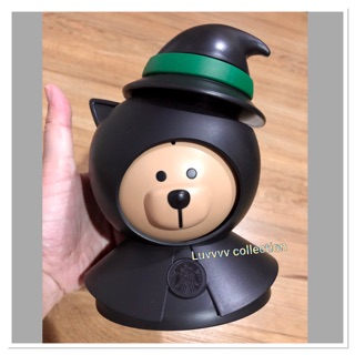 2019 Starbucks Korea Halloween Toffee Nut Candy Witch Bearista LED lamp Limited.