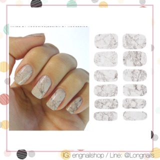 สติ๊กเกอร์เล็บแบบใช้น้ำ หินอ่อน nail sticker (opi orly essie zoya)