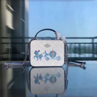 COACH Bag White กระเป๋า พร้อมสายสะพาย💙☁️