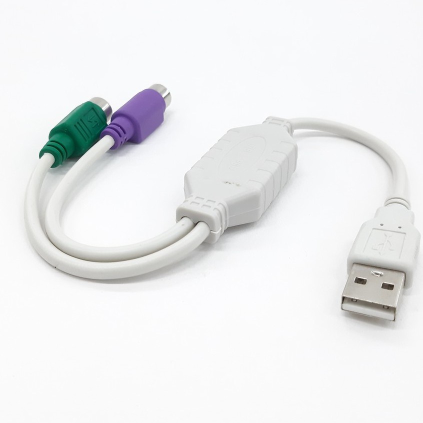 ตัวแปลง USB to PS/2 PS2 Keyboard Mouse Cable Active Adapter Converter