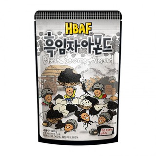 HBAF Black Sesame Almonds 120g. HBAF อัลมอนด์งาดำ190กรัม.