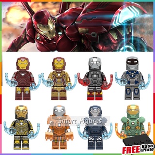 Iron Man Minifigures Mark 6 22 36 37 38 40 41 42 Marvel ของเล่นเด็กของขวัญคอลเลกชัน Mini Figures X0246