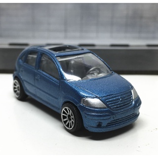 Majorette Citroen C3 2001 - Metallic Blue Color /Wheels 5U /scale 1/58 (3 inches) no Package