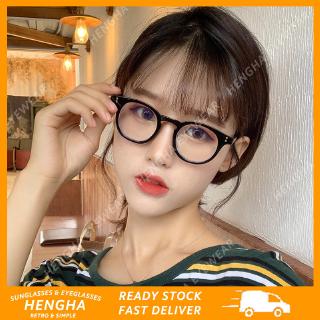 【HENGHA】【พร้อมสต็อก】แฟชั่นเกาหลีกลมเล็กแว่นสายตาผู้หญิง / ผู้ชาย