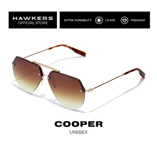 HAWKERS Gold Smoky Brown Cooper แว่นตากันแดด ป้องกันรังสียูวี 400 สําหรับผู้ชาย และผู้หญิง สินค้าอย่างเป็นทางการ ออกแบบในสเปน Hcoo21Bwm0