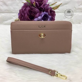 LYN CARLSTON LONG WALLET BAG (outlet) สีนู้ด