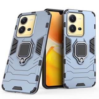 เคส Vivo V25 5G ฮาร์ดเคสกันกระแทกเคสโทรศัพท์ Hybrid Armor Shockproof Ring Case Vivo V25 VivoV25 5G Cover Stand