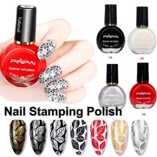 🪴สีสำหรับปั้มลาย PINPAI 10ml stamping nail polish