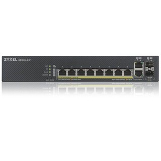 Zyxel (GS1920-8HPv2) Smart Managed PoE Switch 8 Port, 2 SFP 130W