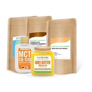 Healtholicious - Bulletproof Coffee Set (Ground Coffee, Ghee, MCT+Coll. &amp; Eryth.)