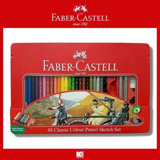 สีไม้ Faber-Castell (อัศวิน) 48 สี กล่องเหล็ก