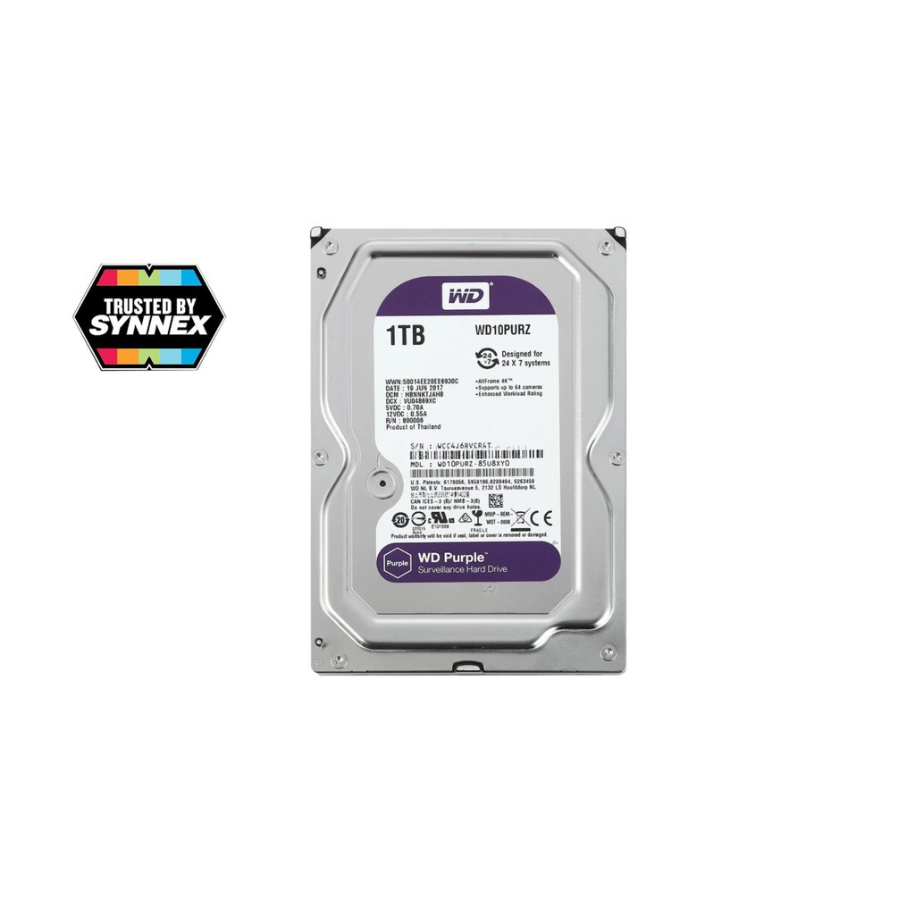 HDD 1TB WD Purple for CCTV