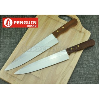PENGUIN ตราเพนกวิน มีดทำครัว มีดเขียงหมู มีดปาดเนื้อ มีดปอกทุเรียน มีดปลายแหลม มีดสแตนเลส ขนาดใบมีด 9 นิ้ว และ 10 นิ้ว