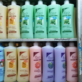 Evo Shower Creme ครีมอาบน้ำนมแพะ 5 สูตร กลิ่นหอมมาก 1000 ML.