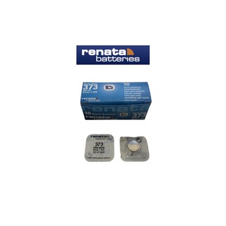 ถ่านกระดุม ถ่านนาฬิกา Renata 373 (SR916SW) Watch Batteries Silver Oxide 1.55V (Swiss Made) ถ่านสวิส แพคกิ้งเม็ดเดี่ยว