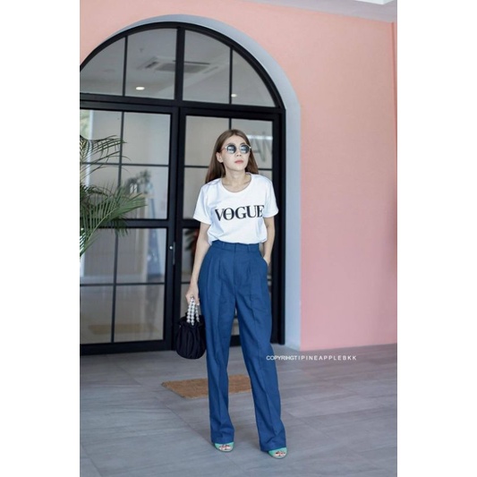 กางเกงลินินทรงบอยเอวสูง งานสวยทรงสวย - รูปที่ 5