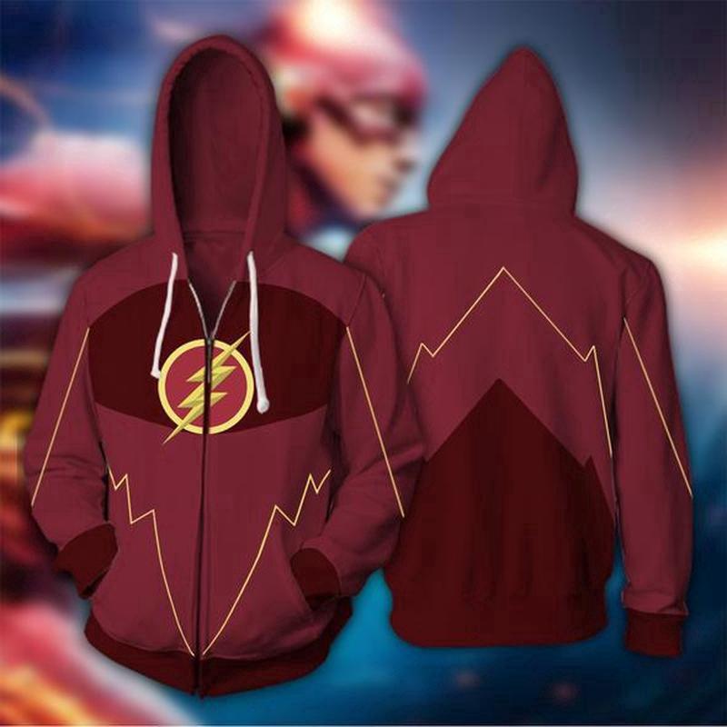 พร้อมสต็อก 3D Unisex Flash พิมพ์ Hoody เสื้อนอกแฟชั่น Hoodie Sweatshirts