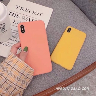 [มี 13 สีให้เลือก] เคสยางTpu เคสนิ่ม เคสสีพื้น เคสสีพาสเทล iPhone 5/5s/se/6/6s/6+/6s+/7/7+/8/8+/X/XS/XR/XSMAX