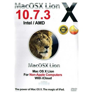 แผ่นโปรแกรมคอมพิวเตอร์  Mac OSX Lion 10.7.3 For Non-Apple Computers With iCloud ( 1 DVD )