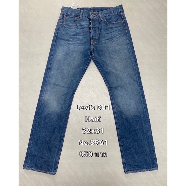 No.8960 Levi’s  501 Haiti 32x31 มือ2ของแท้ผ้านอก