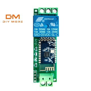 DIYMORE 5V / 12V โมดูลรีเลย์บลูทูธควบคุมระยะไกล App BlueSPP_37สวิทช์ Iot สมาร์ทโฮม 5V/12V โมดูลรีเลย์บลูทูธช่องเดียวควบคุม APP สวิตช์ IoT Smart Home