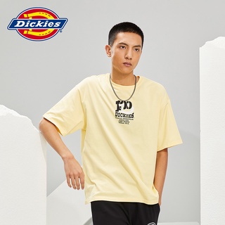 [S-5XL] เสื้อยืดลําลอง ผ้าฝ้าย แขนสั้น พิมพ์ลายโลโก้ Dickies แฟชั่นฤดูใบไม้ผลิ และฤดูร้อน สําหรับผู้ชาย 010181