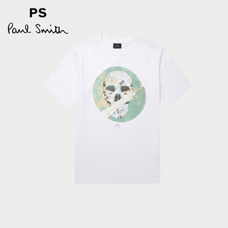 เสื้อยืด พิมพ์ลายหัวกะโหลก PS Paul Smith ทรงปกติ สําหรับผู้ชาย