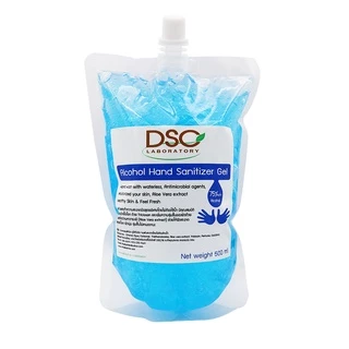 DSC แอลกอฮอล์ เจลล้างมือ 500 มล. แอลกอฮอล์ ถุง 75% DSC Alcohol Hand Gel Sanitizer 500 ml