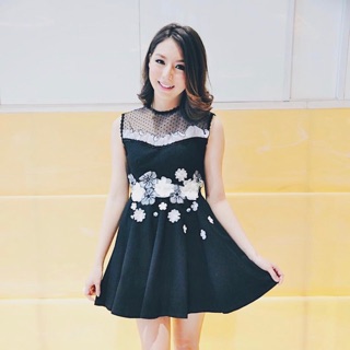 New!! In pack dress fairygodmotherth size m เดรสน่ารัก เดรสฟรุ้งฟรุ้ง เดรสสีดำ