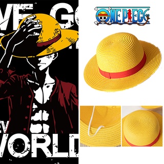 หมวกฟาง คอสเพลย์วันพีช โจรสลัด Monkey D Luffy สําหรับผู้ใหญ่ ทุกเพศ ทุกวัย