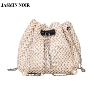 Jasmin NOIR กระเป๋าสะพายไหล่ แต่งสายโซ่ แฟชั่นสําหรับสตรี