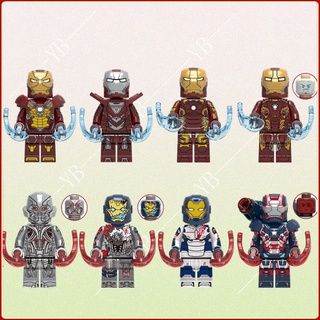 ของเล่นตัวต่อ ฟิกเกอร์ Iron Man avengers Marvel nano ขนาดเล็ก เสริมการเรียนรู้เด็ก