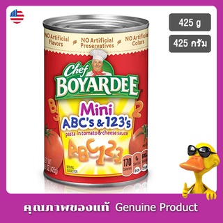 เชฟโบยาร์ดดี มินิ ABCs และ 123s พร้อมลูกชิ้น 425กรัม - Chef Boyardee Mini ABCs and 123s With Meatballs 425g