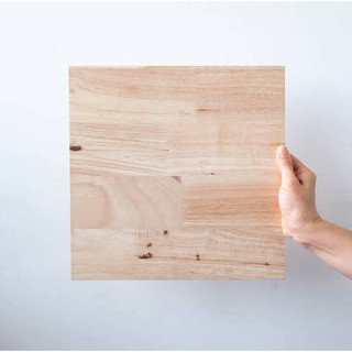 แผ่นไม้ยางพารา 40x80cm หนา19มิล ไม่เคลือบสี diy