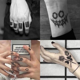 04-แทททูติดมือ สติ๊กเกอร์แทททู มินิมอล Sticker Tattoo Minimal สติ๊กเกอร์ขนาดเล็ก ลายสัก แทททูกันน้ำ สติ๊กเกอร์กันน้ำ