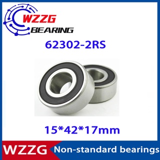 Wzzg 62302-2RS ตลับลูกปืนเม็ดกลม ไม่มาตรฐาน 15*42*17 มม. (2 ชิ้น) 154217 แบริ่ง