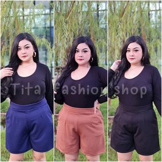 กางเกงขาสั้น เอว30-44 สีพื้นมี 13 สี ผ้ายืด ผ้าวูลเวฟ เอวเป็นยางยืด เก็บพุงดี งานตัดเย็บในไทย