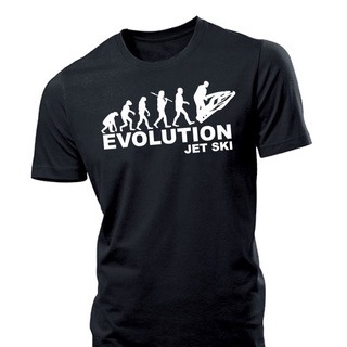 เสื้อยืดผ้าฝ้าย พิมพ์ลาย  Evolution Jetski s Jet Skiner Water Motorboat Sailer สําหรับผู้ชาย O65YT663101สามารถป