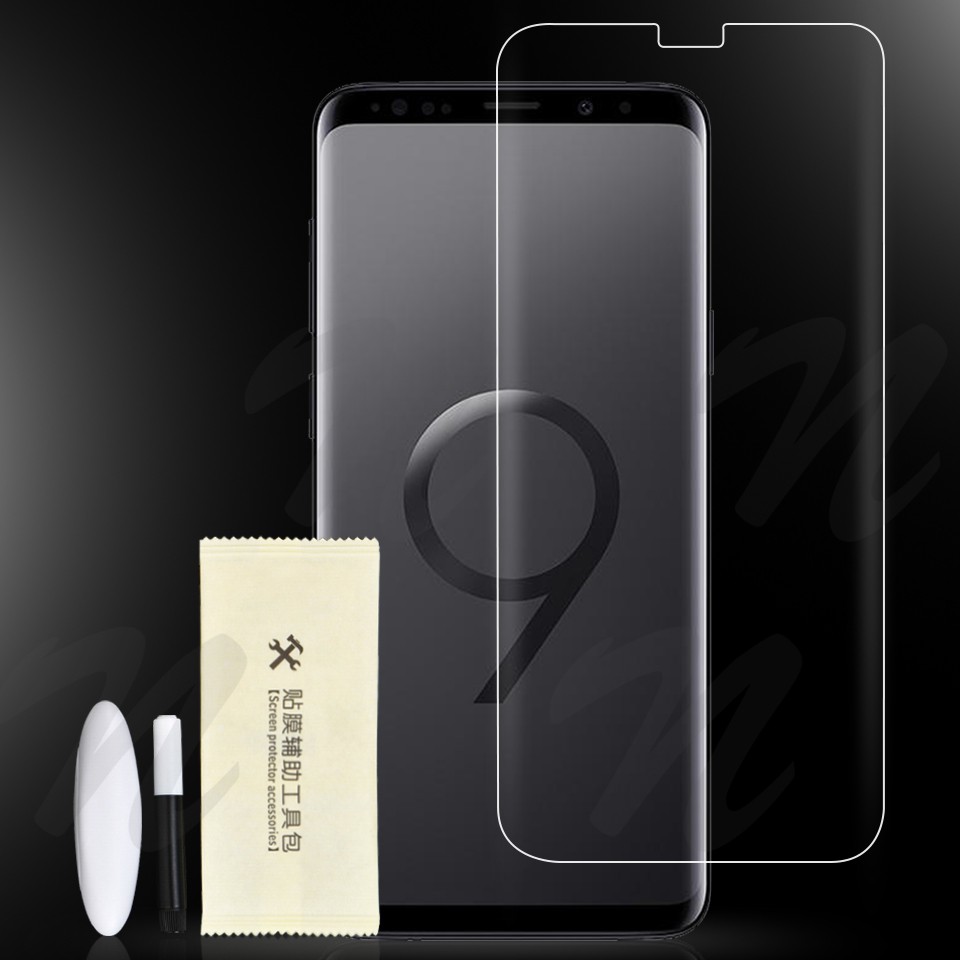 ฟิล์มกระจก นิรภัย กาวยูวี เต็มจอ ซัมซุง เอส8พลัส เอส9พลัส เอส10พลัส  UV Glue Set Glass For Samsung Galaxy S8+ S9+ S10+