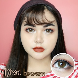 Kitty Kawaii DIVA-BR สีน้ำตาล โทนน้ำตาลประกายทอง ใส่เเล้วตาโต