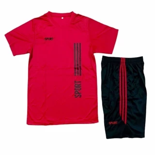 ชุดกีฬาSport เสื้อ+กางเกงผ้าดีใส่สบาย