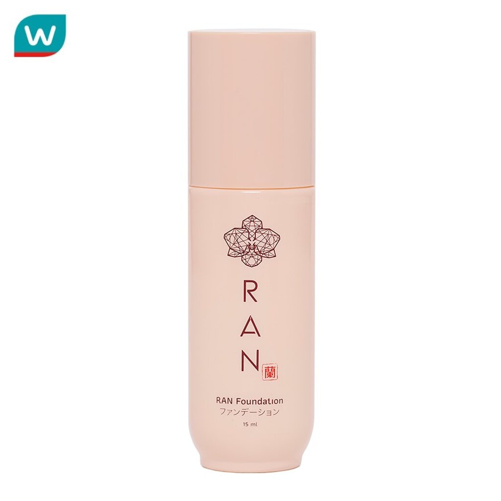 Ran รัน อัลตร้า สเตย์ ฟลอเลส ฟาวน์เดชั่น บาย ป้อม วินิจ SPF20 PA++ 15มล. #02 เบจ