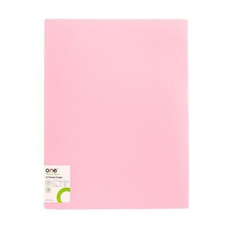 แฟ้มโชว์เอกสาร 10 ช่อง A4 สีชมพู ONE CF1130/10-compartment document display A4 pink ONE CF1130